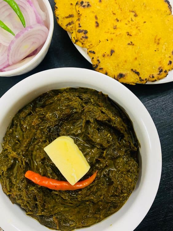 Sarson Ka Saag (Mustard Greens Curry) recipe