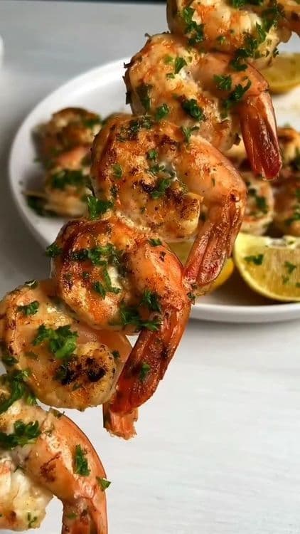 Garlic Shrimp Skewers recipe