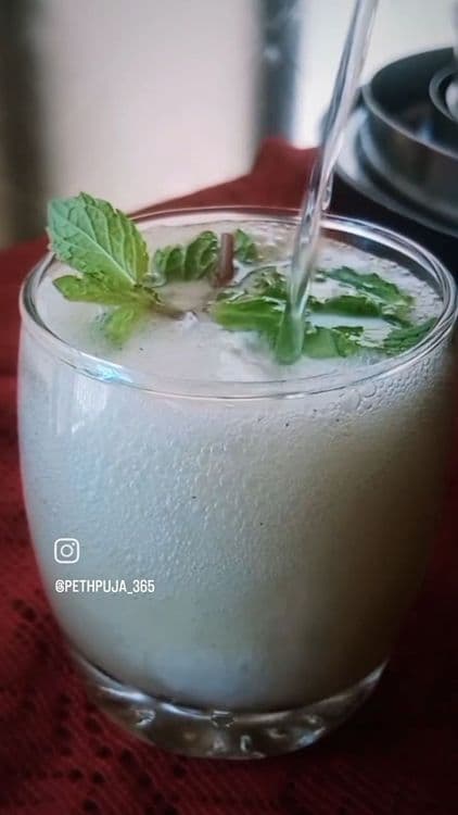 Barley Mint Soda recipe