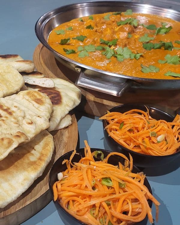 Butter Chicken, Naan Bread & Carrot Pickle recipe