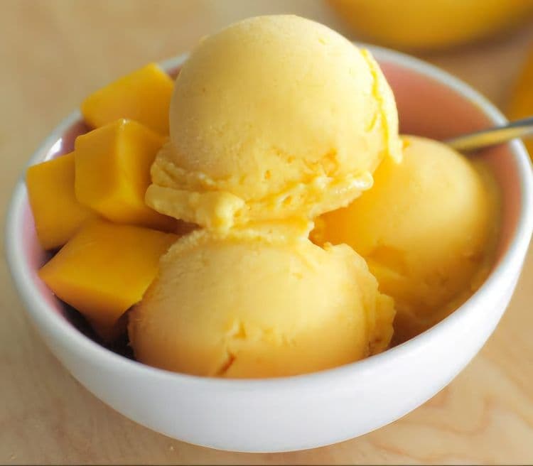 Mango & Coconut Ice Cream recipe