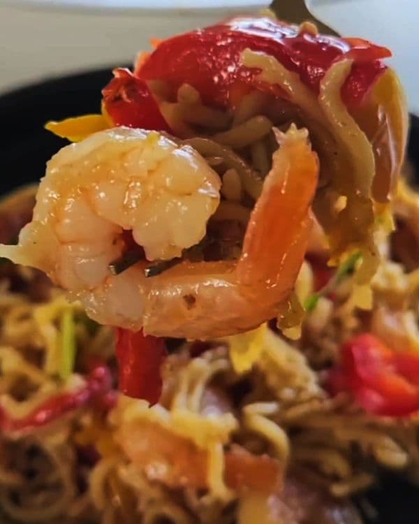 Prawn Noodies Stir Fry recipe