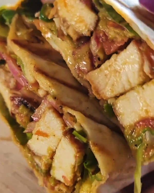 Spicy Grilled Chicken Wrap recipe