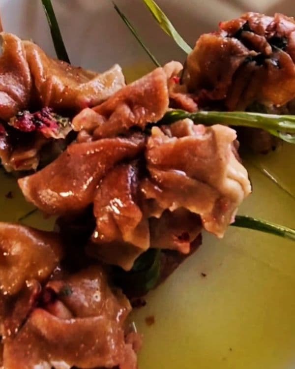 Homemade Beetroot-Stained Pasta with Spinach Ricotta Filling recipe