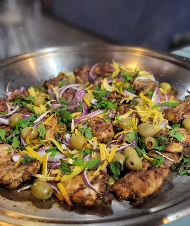 Baharat Spiced Chicken with Preserved Lemon & Green Olives recipe