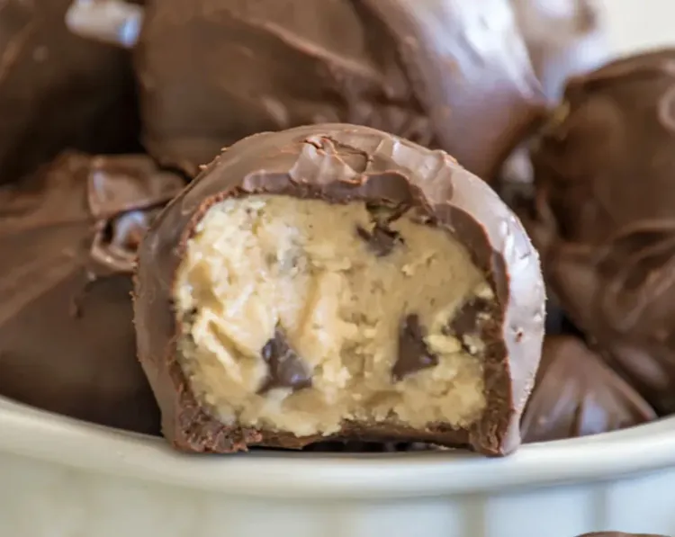 Chocolate Chip Cookie Dough Truffles recipe
