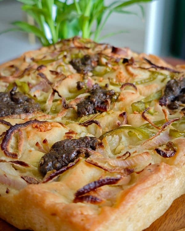 No knead Eggless Focaccia Bread recipe