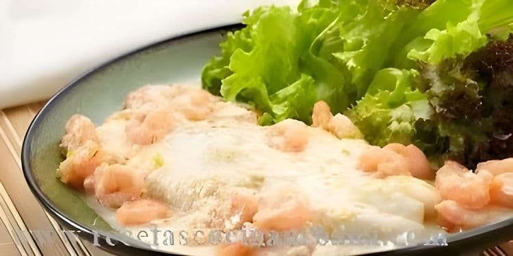 Fish with Shrimp Sauce recipe