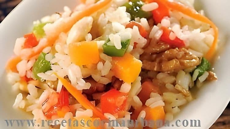 White Rice with Vegetables recipe