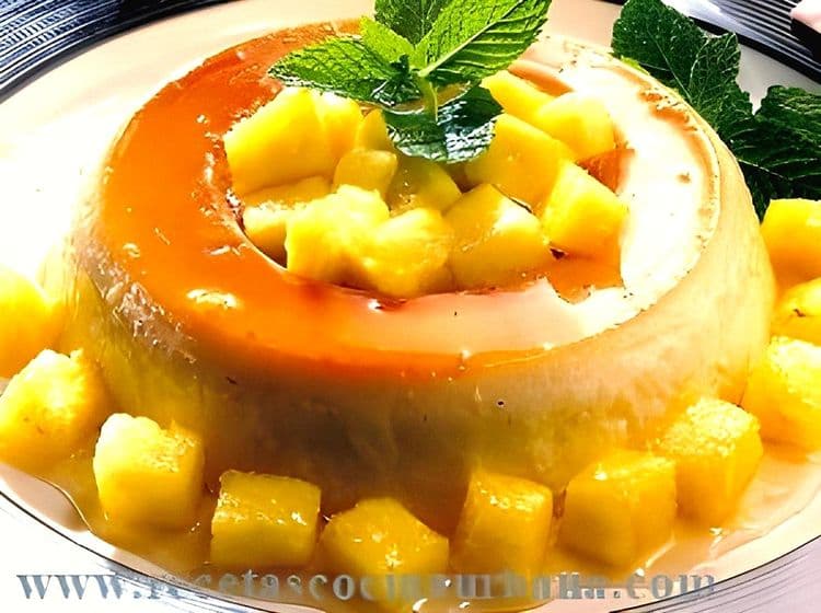 Pineapple-Filled Flan recipe