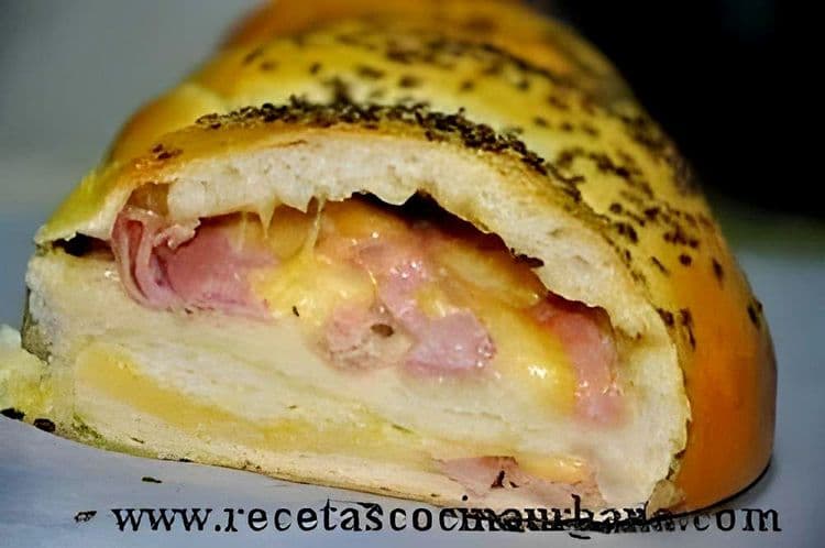 Ham and Cheese Stuffed Bread recipe