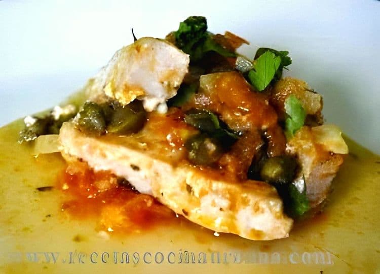 Tuna with Capers and Black Olives recipe