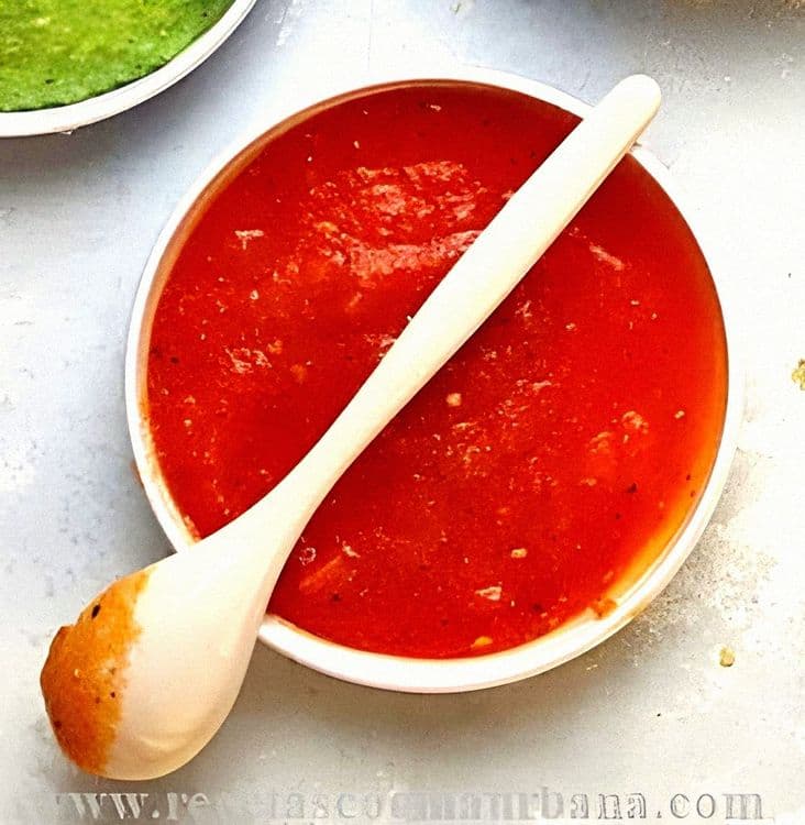 Two Mexican Salsas: Chil-Tomato Salsa and Cilantro Jalapeño Salsa recipe