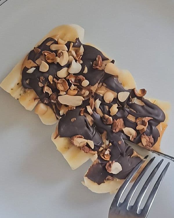 Snickers-Style Banana Snack recipe