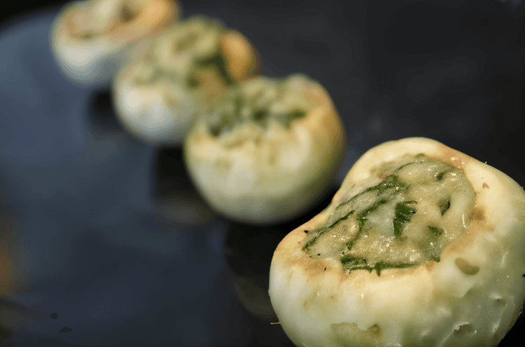 Goat Cheese and Spinach Stuffed Mushrooms recipe