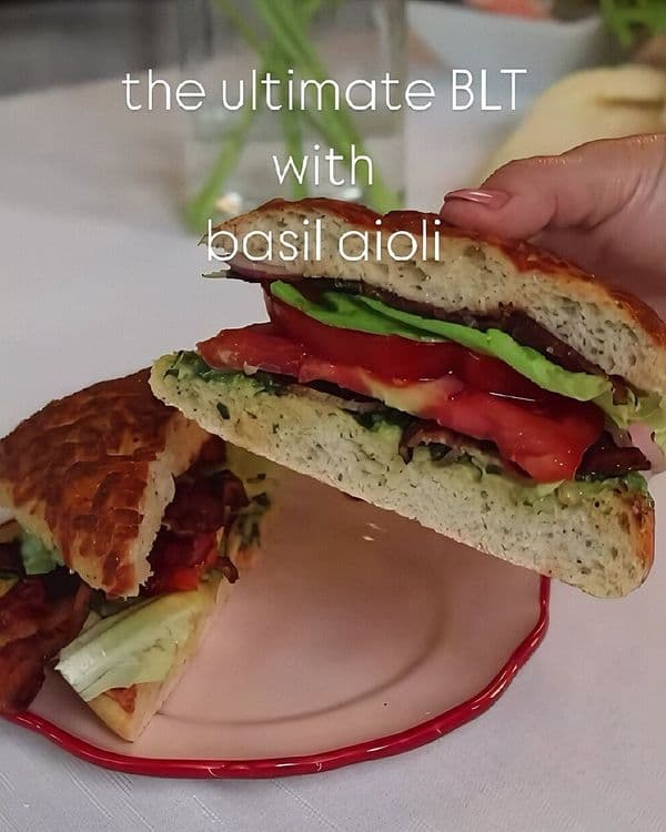 The Ultimate BLT with Basil Aioli recipe