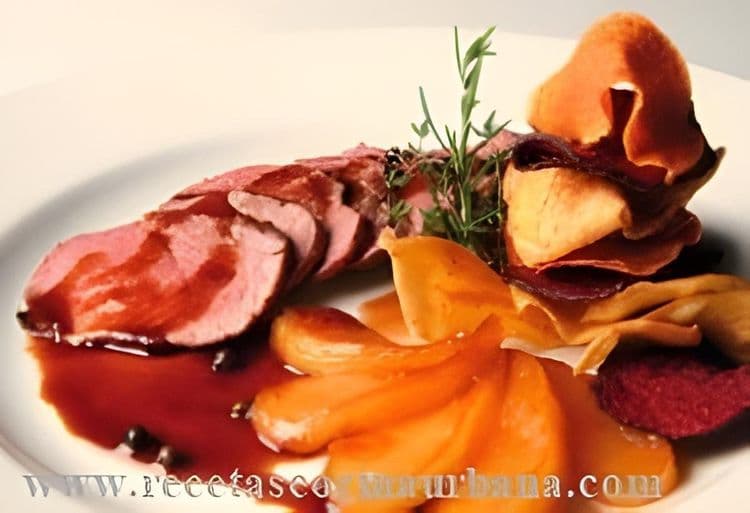 Duck Breast with Pear Sauce recipe