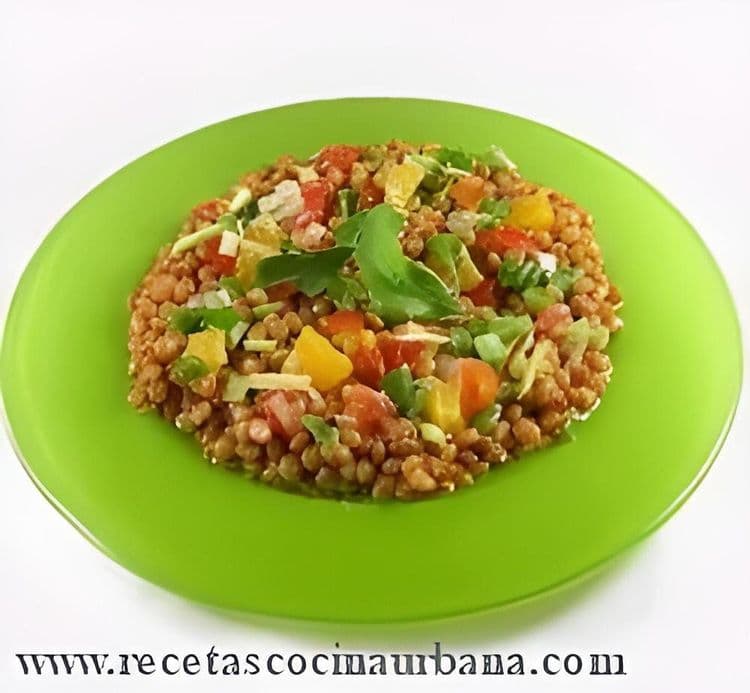 Lentils with Vinaigrette recipe