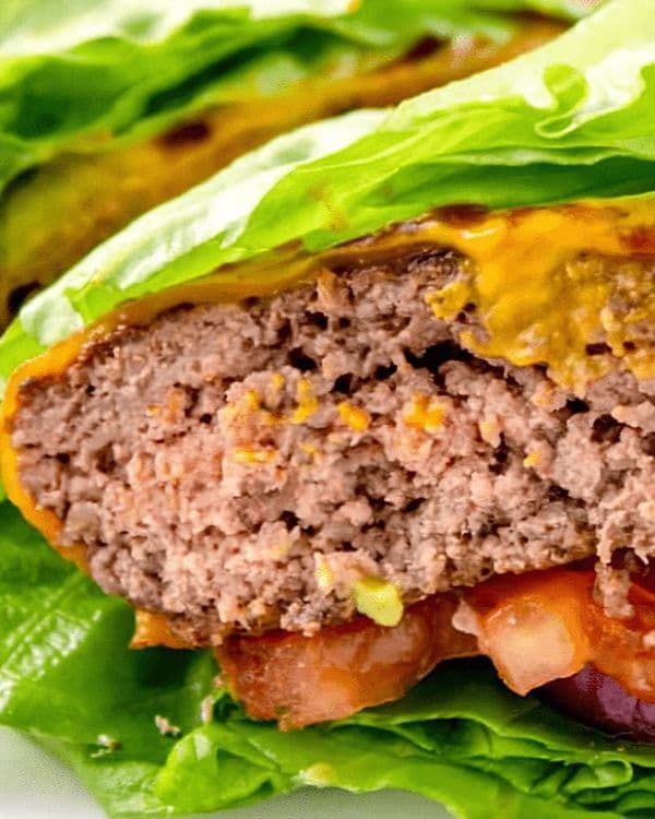 Lettuce-Wrapped Beef Burger recipe