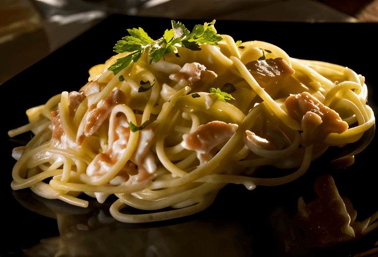 Spaghetti with Smoked Salmon and Vodka recipe