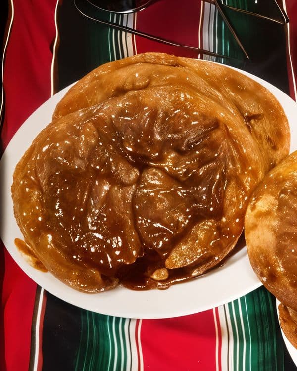 Buñuelos with Piloncillo Caramel recipe