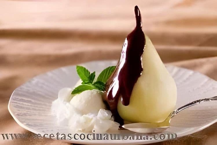 Chocolate-Covered Pears recipe