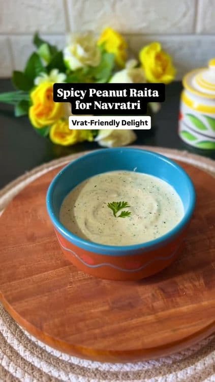 Spicy, Crunchy & Vrat-Friendly Raita recipe