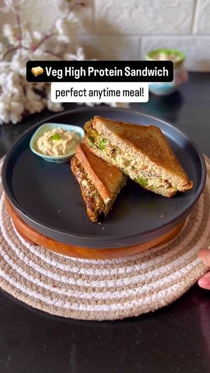 High Protein Sandwich or Protein Tikki recipe