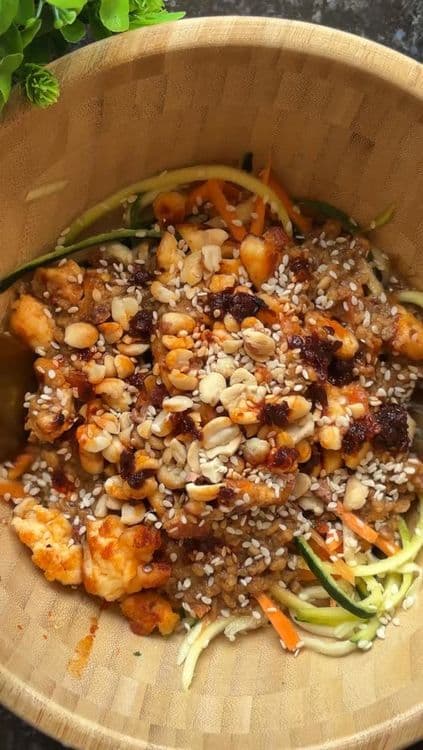 High Protein Veg Noodle Salad recipe