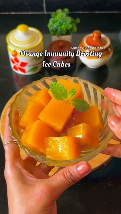 Orange Immunity Boosting Ice Cubes recipe