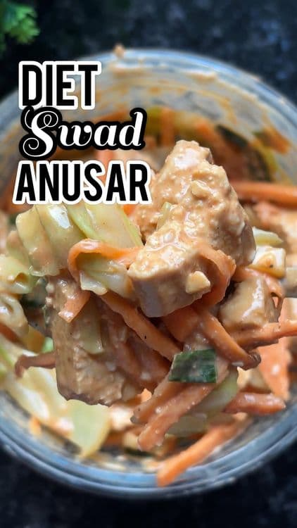 High Protein Korean Tofu Salad recipe