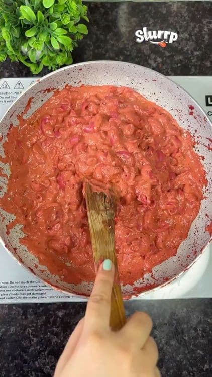 Healthy High Protein Creamy Pink Sauce Pasta with Hidden Veggies recipe