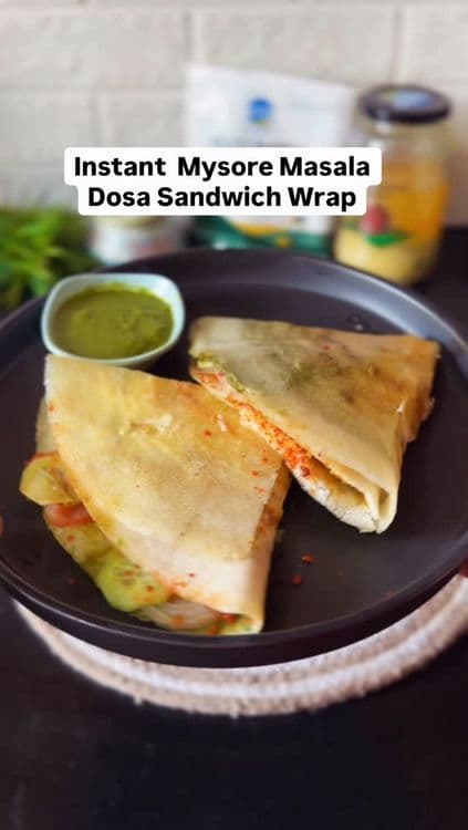 Mysore Masala Sandwich Wrap recipe