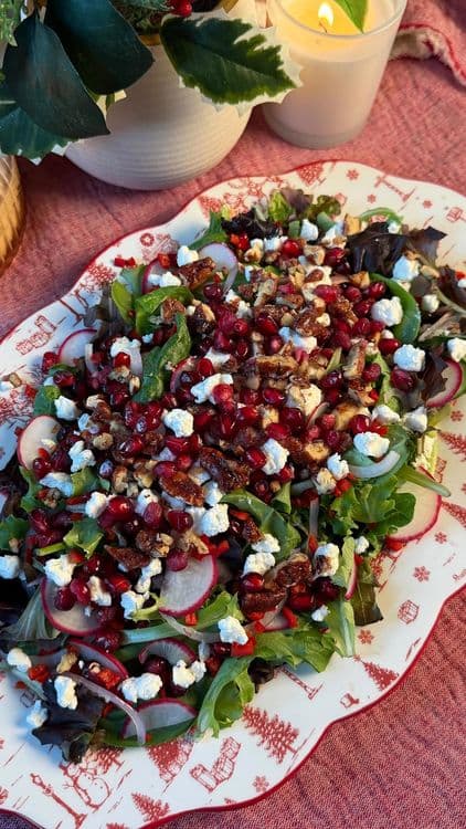 Christmas Crunch Salad with Maple Vinaigrette recipe