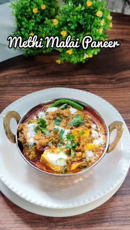 Methi Malai Paneer recipe