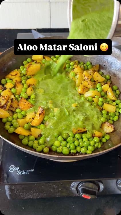 Winter Special UP–Bihar Style Aloo Matar Saloni recipe