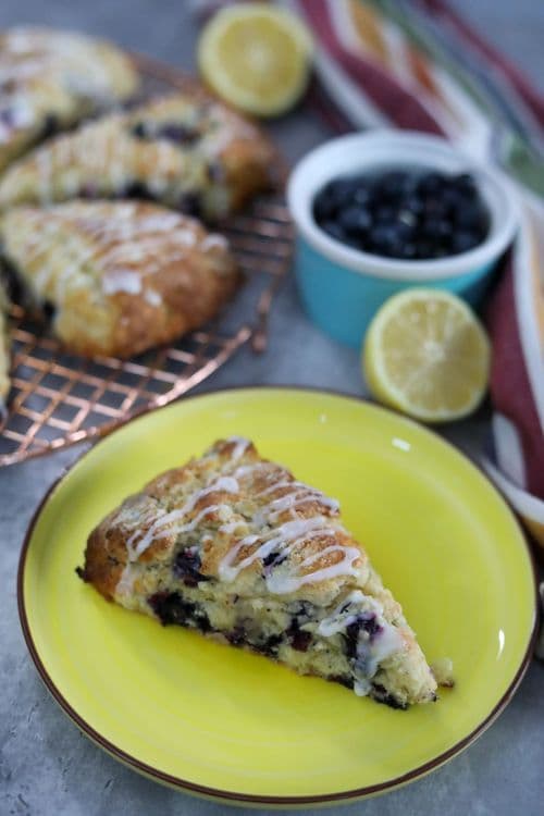 Sourdough Discard Blueberry Lemon Scones recipe