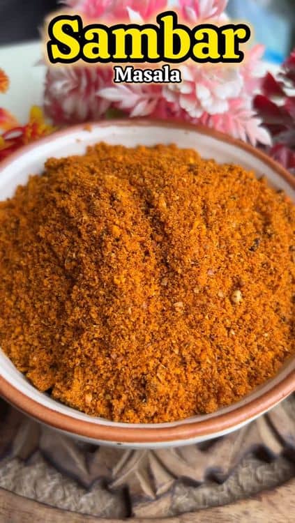 Homemade Sambar Masala recipe