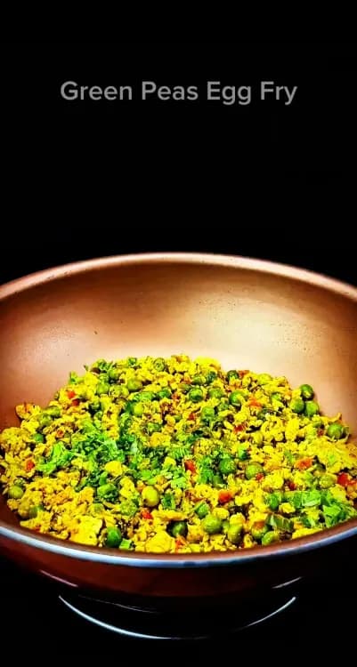 Green Peas Egg Fry recipe