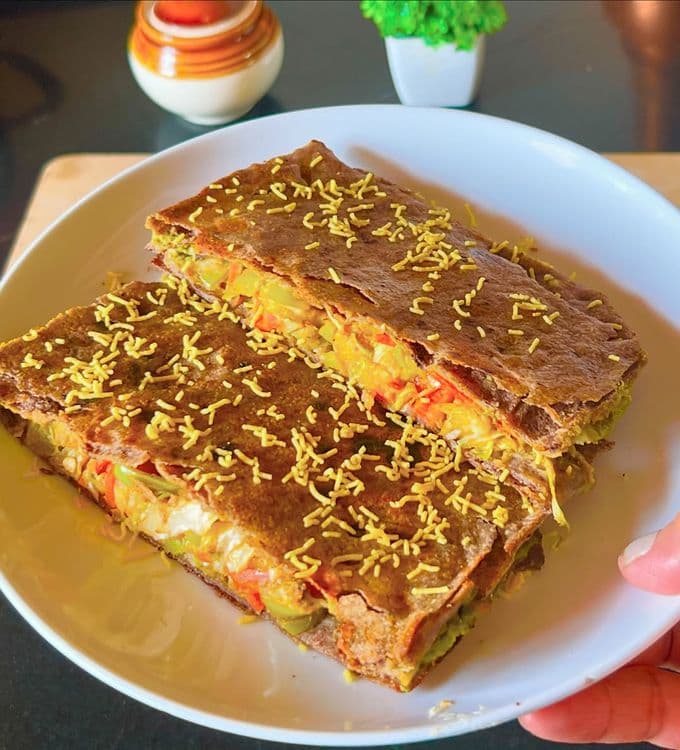 Multigrain Roti Sandwich recipe