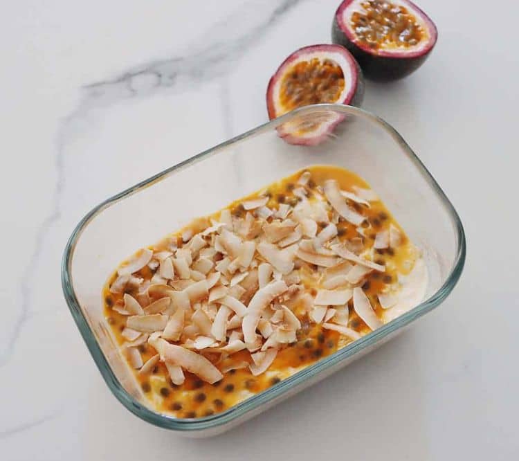 Passionfruit Cheesecake Overnight Weet-Bix recipe