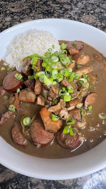 Smoked Chicken and Sausage Gumbo recipe