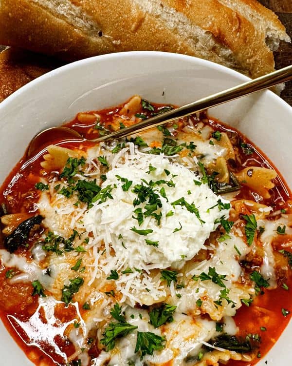 The Easiest Lasagna Soup recipe