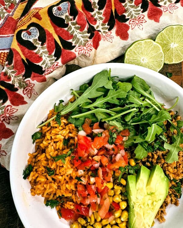 Super Simple Taco Bowls recipe