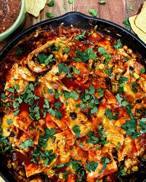 Easy Skillet Enchiladas recipe