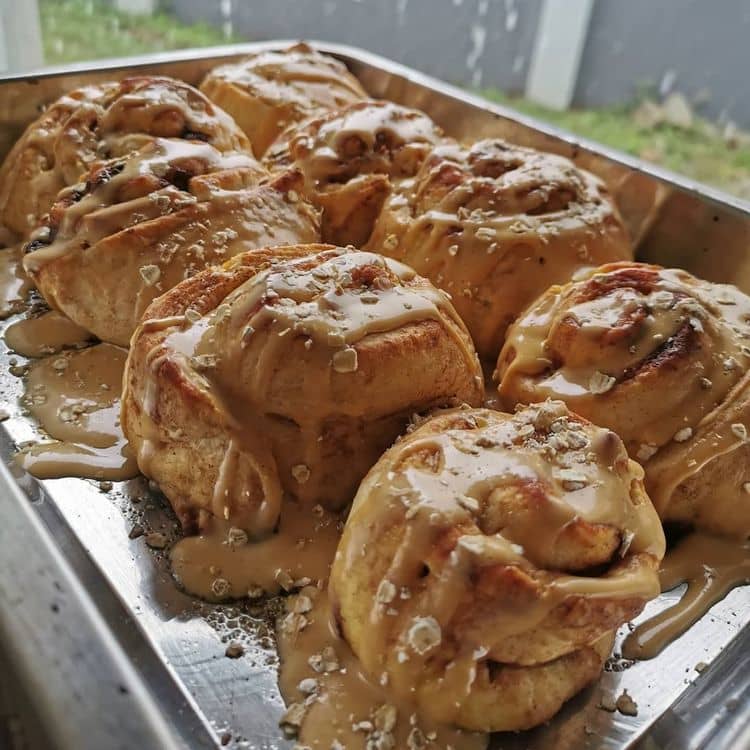 Caramel Cinnamon Rolls Infused with Amarula recipe