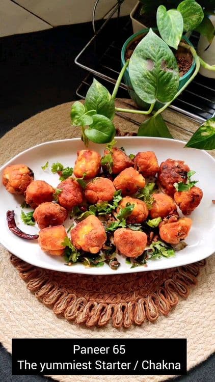 Paneer 65 recipe