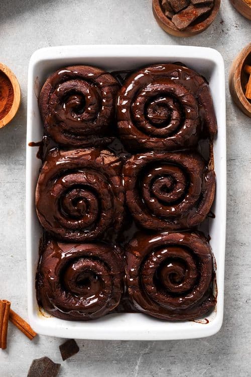 Moist Chocolaty Cinnamon Rolls recipe