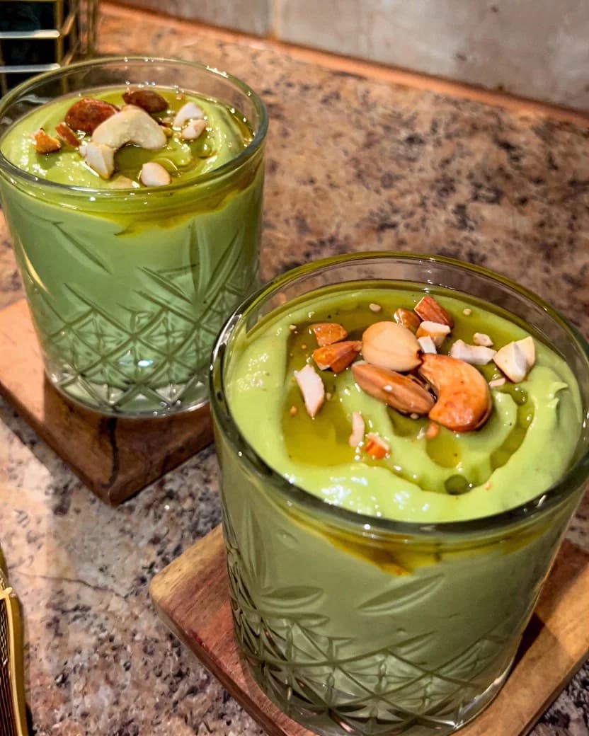 Creamy Avocado Nut Drink recipe