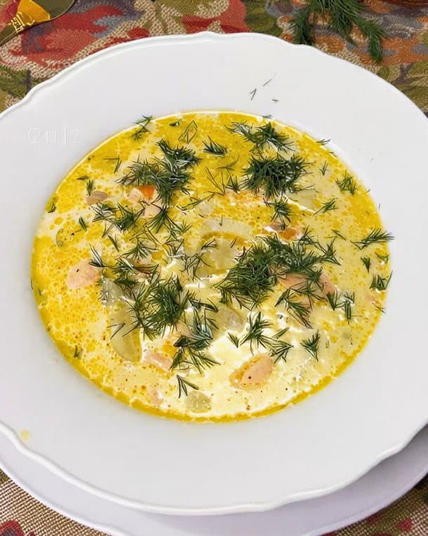 Quick and Flavorful Salmon Soup recipe